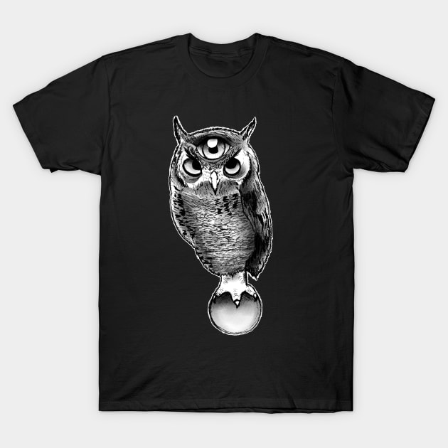 The Great Owl T-Shirt by absolemstudio